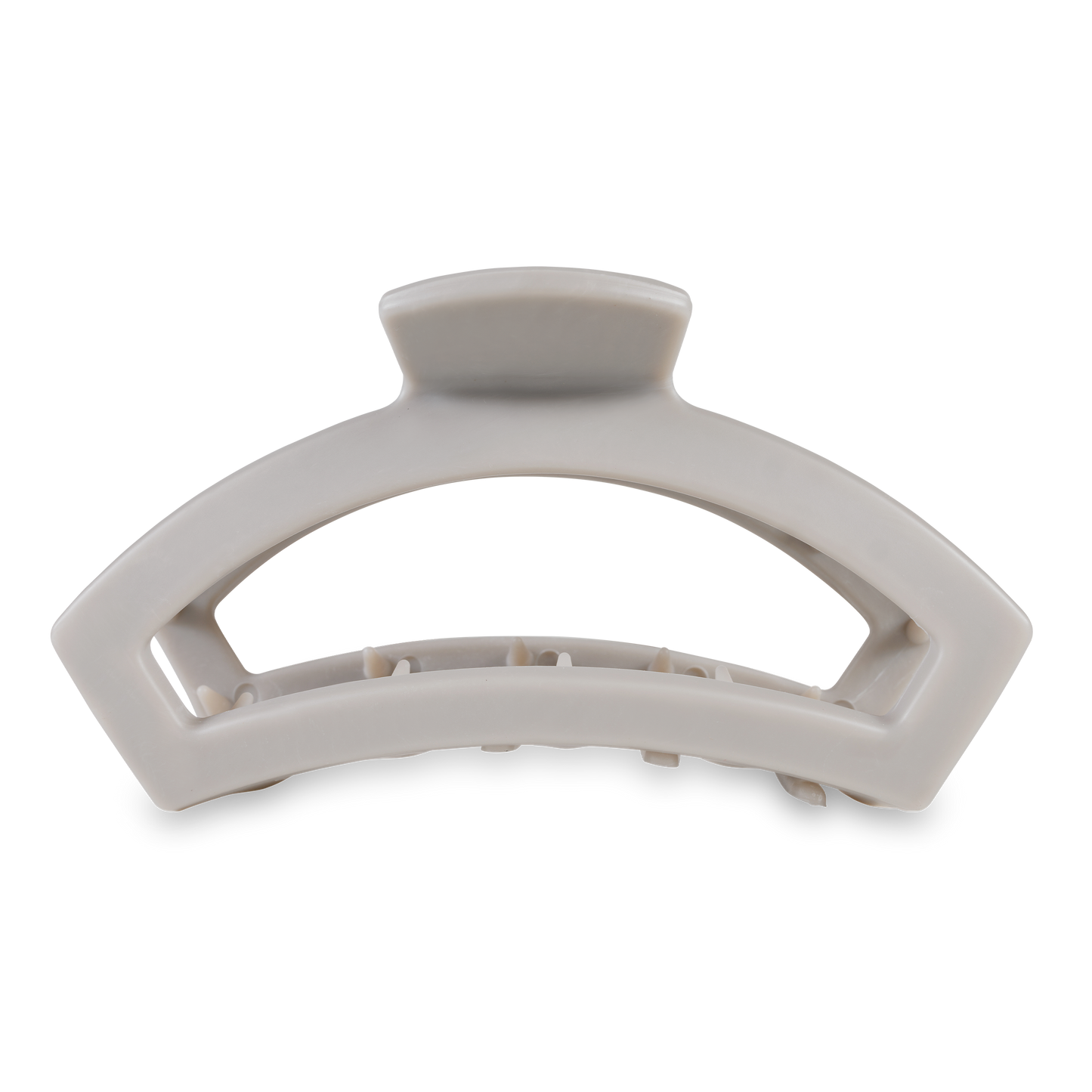 Open Hair Clip | Large | Silver Flames