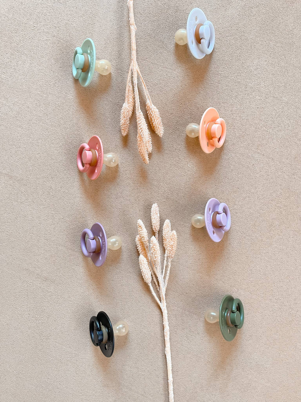 *NEW STYLES* Itzy Soother™ Natural Rubber Paci Sets: Succulent + Agave 6-18 M