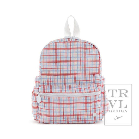 Mini Backer - Classic Plaid Red Backpack: Classic Plaid Red