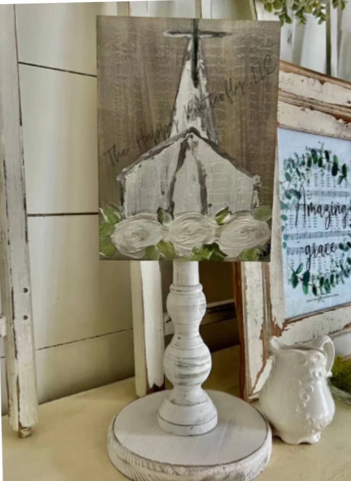 Seasonal & Everyday Toppers: Country Gray Church Topper