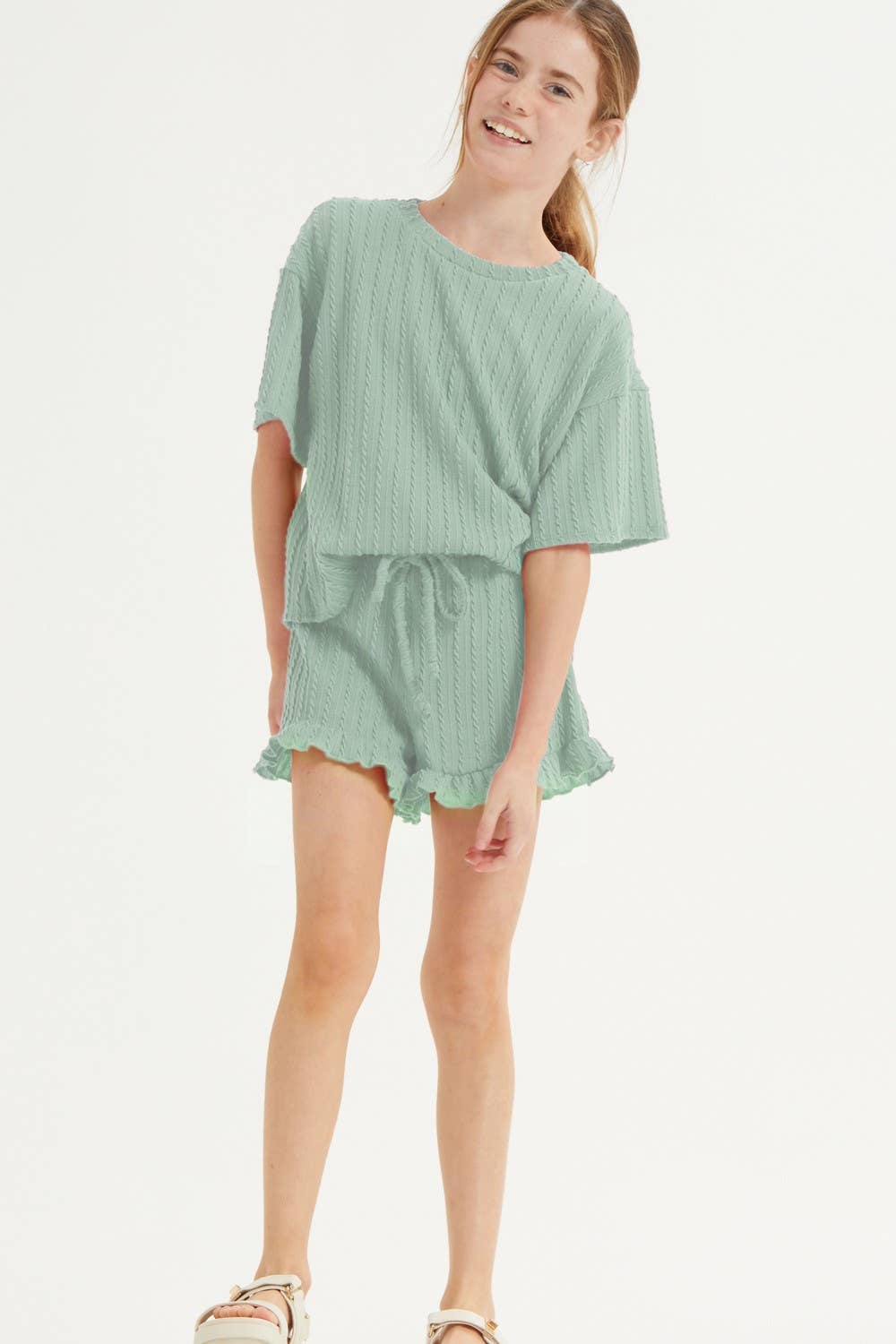 Embossed RibbedSet: SAGE