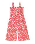 Coral Floral Romper