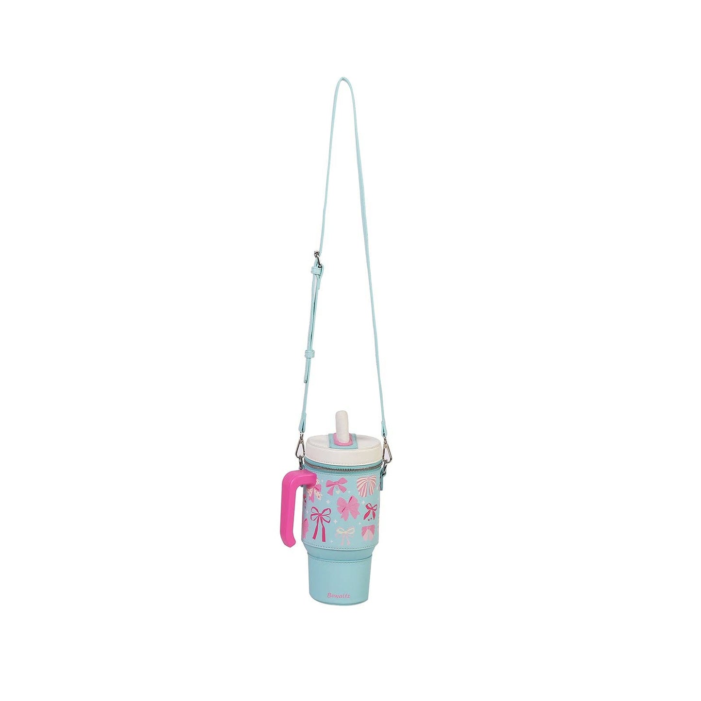 Take A Sip Water Cup-Elegant Bows Tiffany Blue Crossbody