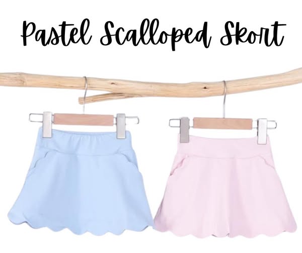 Athletic Scalloped Skort