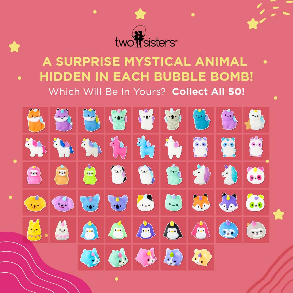 Mystical Animal Bath Bomb for Kids with Toy Surprises