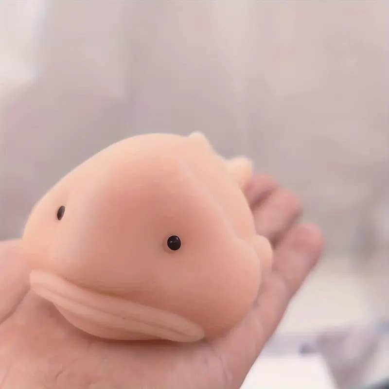 Pink Blobfish Squishy Stress Relief Squeeze Toy Fidget Toy