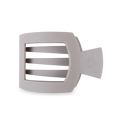 Square Flat Hair Clip | Large | Silver Flames