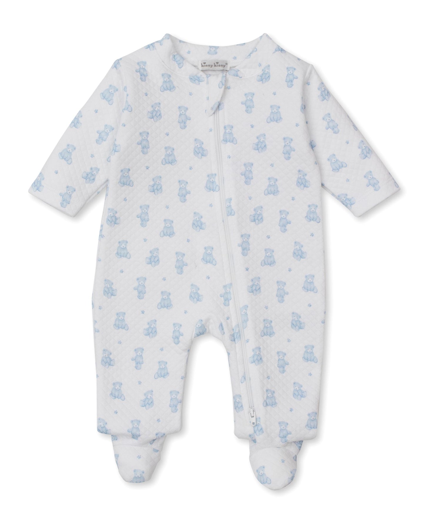 Blue Teddy Footie