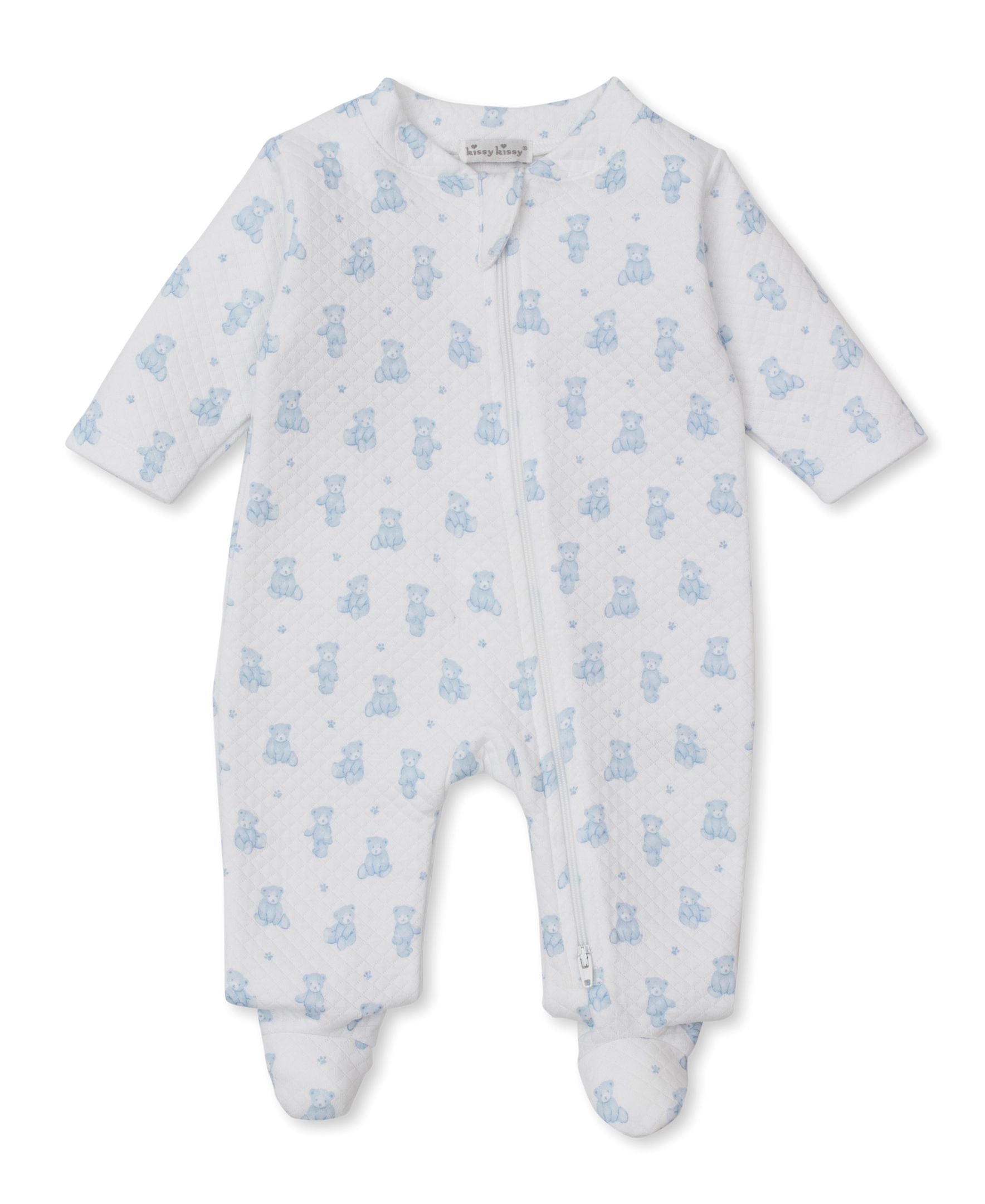 Blue Teddy Footie