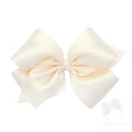 French Satin Ecru Bow