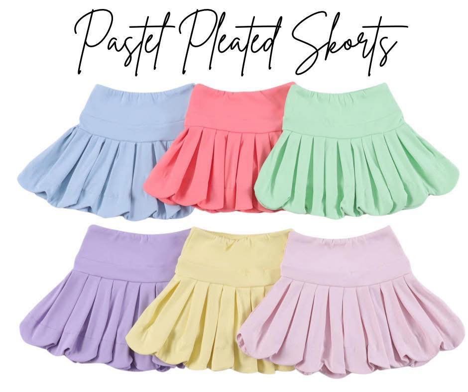 Yellow Scalloped Skort