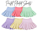 Purple Scalloped Skort