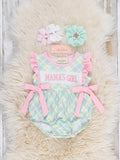 Mama’s Girl Pastel Plaid Bubble