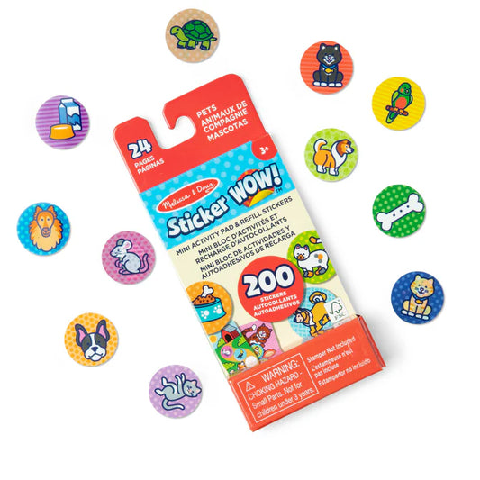 Sticker WOW Mini Activity Pad & Refill: Animals