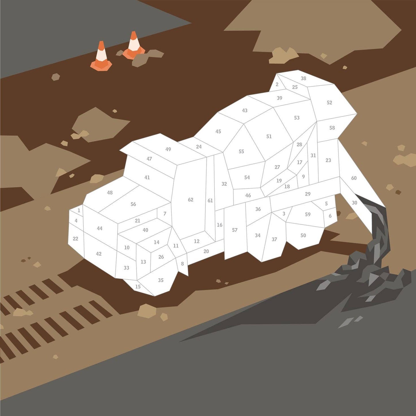 Paint by Sticker Kids: Trucks, Trains & More