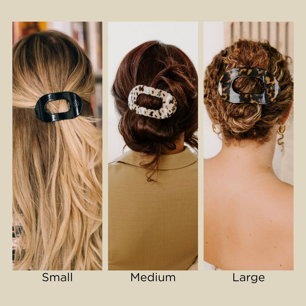Round Flat Hair Clip | Medium | Almond Beige