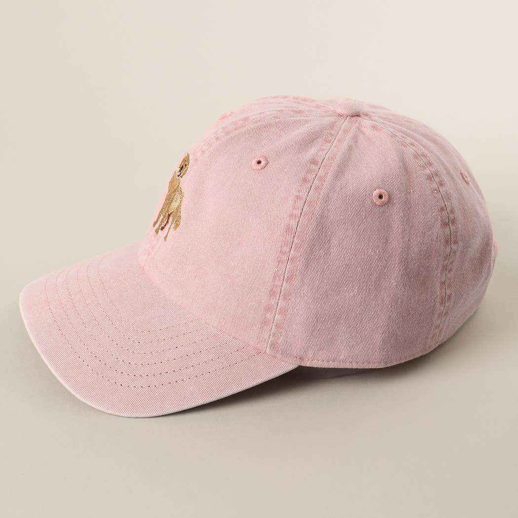 Golden Retriever Embroidered Pigment Dyed Baseball Cap: BLUEMINT