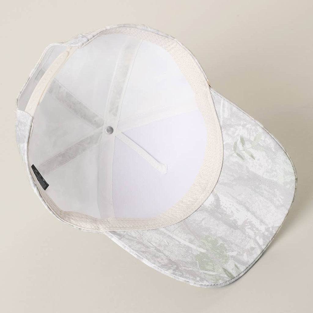 GOD IS GOOD All The Time Patch Camo Baseball Cap: CAMO / One Size