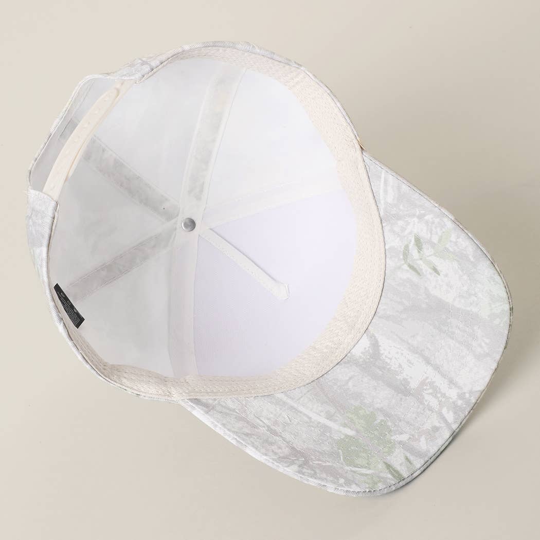 GOD IS GOOD All The Time Patch Camo Baseball Cap: CAMO / One Size