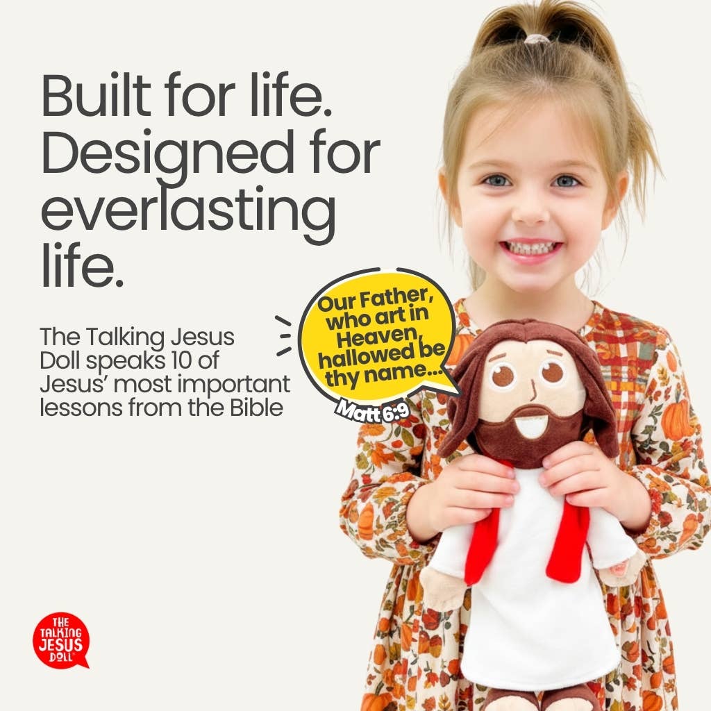 The Talking Jesus Doll - Plush Toy Speaks 10 Bible Verses