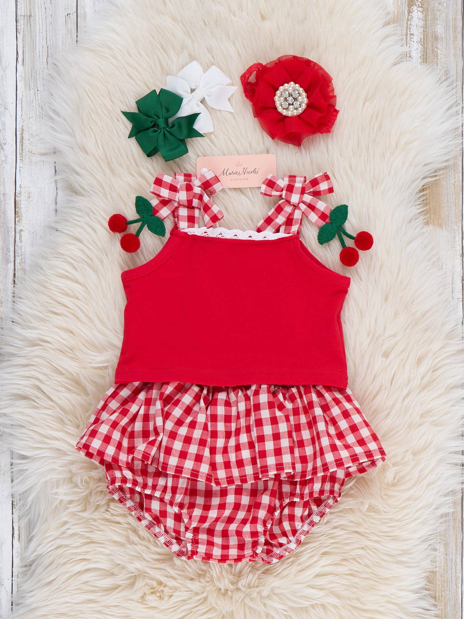 Sweet Cherry Check Outfit