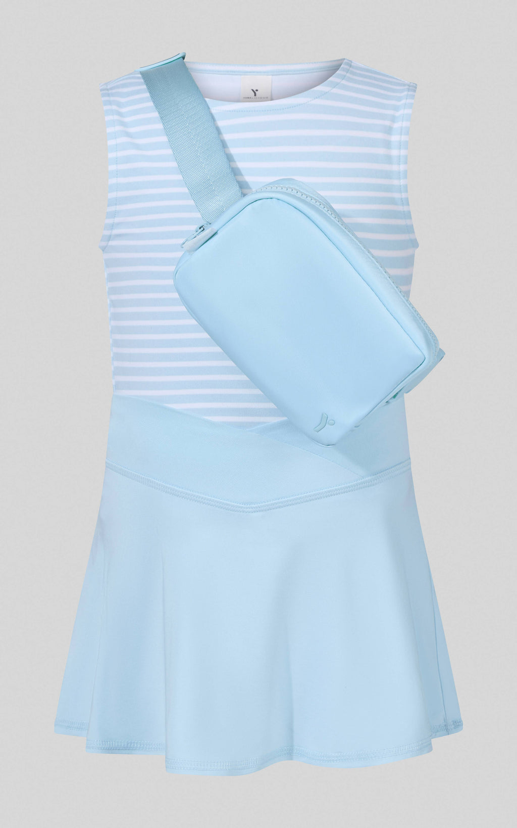 Little Girls Tank, Crossover Skort, Fanny bag Set: NANTUCKET BREEZE (P#NAK)