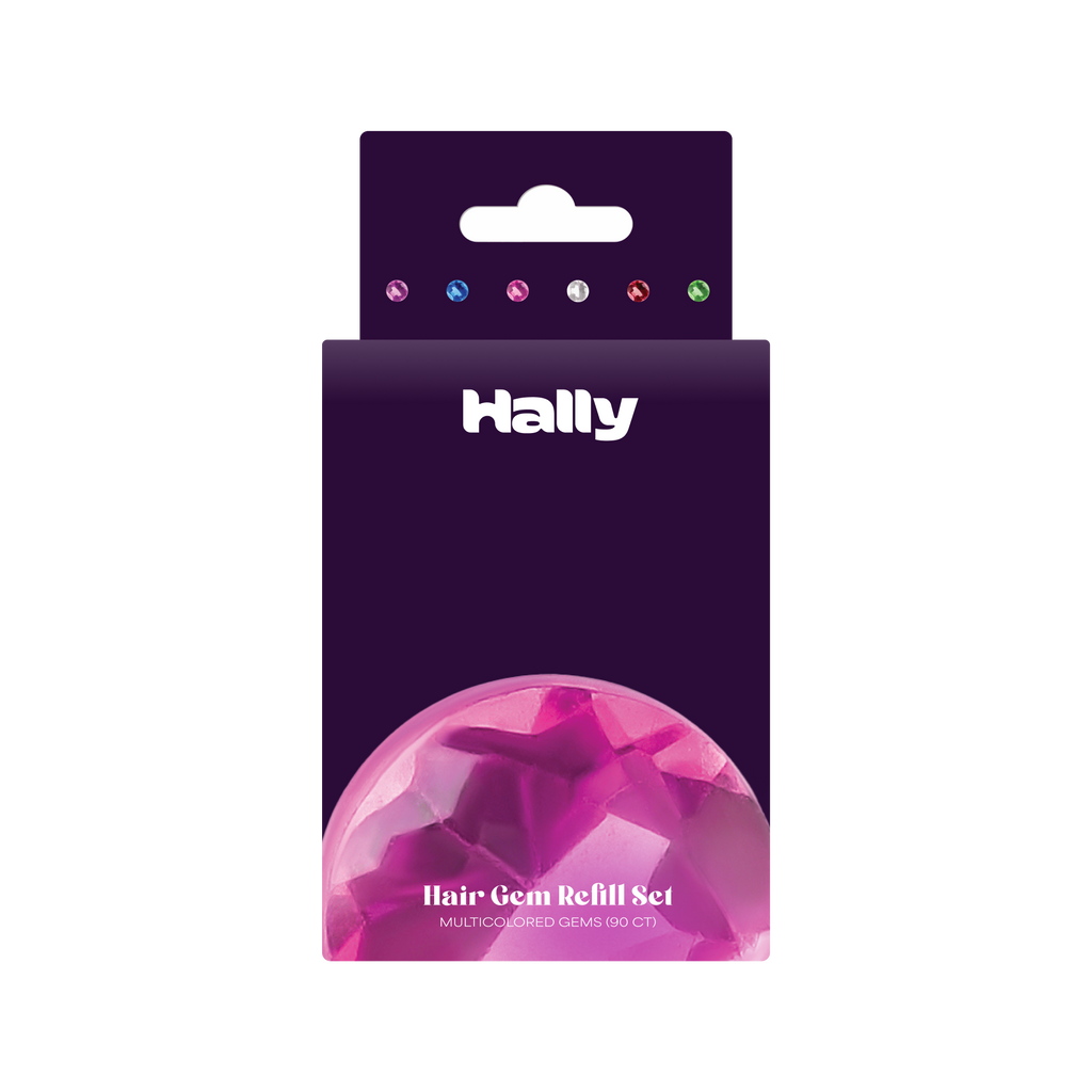 Hally Gem Pen Multi-Colored Refill - 90 Count: Glittery