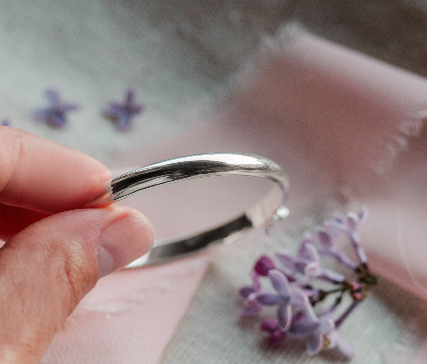 Classic Silver Bangle Bracelets 1-5 Years