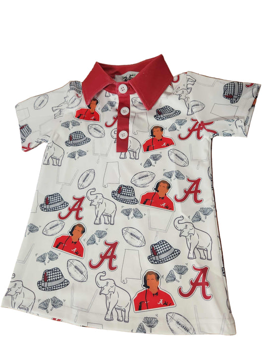 Game Day polo/crimson