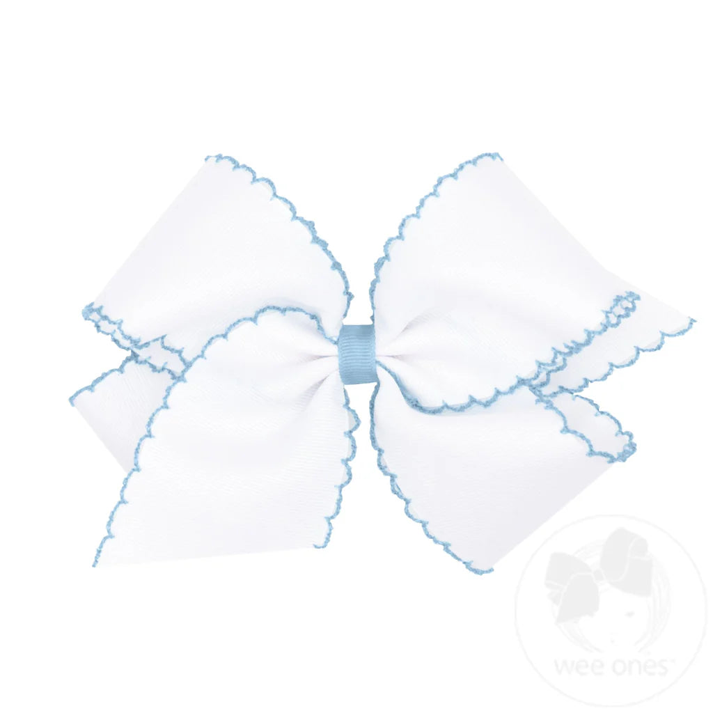 King Moonstitch Bow- WHT/MIB