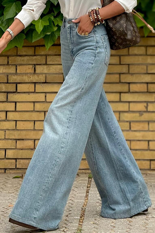 Extra Wide Leg High Waist Jeans