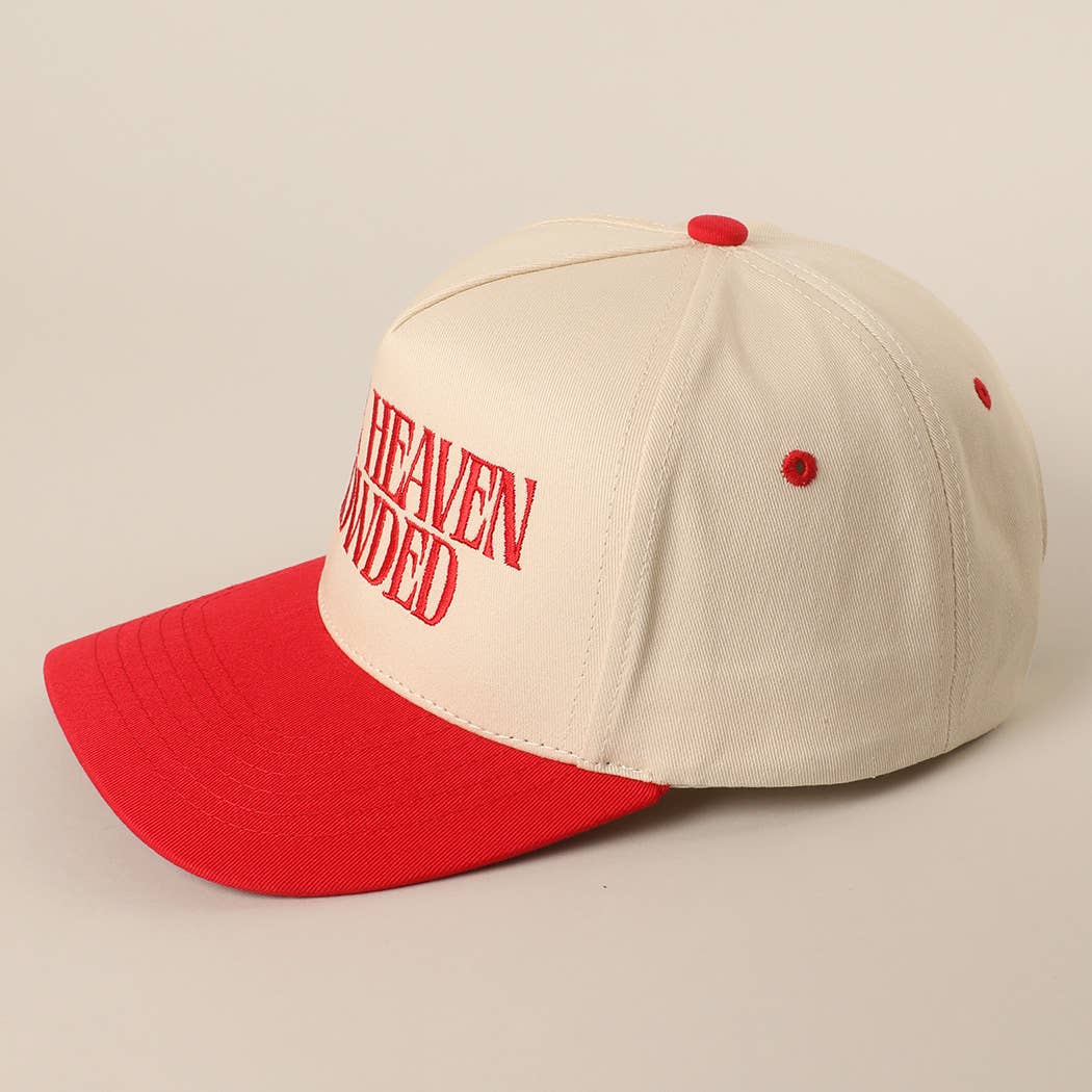 MAKE HEAVEN CROWDED Embroidery Baseball Cap: BLACK / One Size
