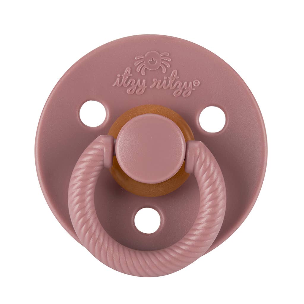 *NEW STYLES* Itzy Soother™ Natural Rubber Paci Sets: Blossom + Rosewood
