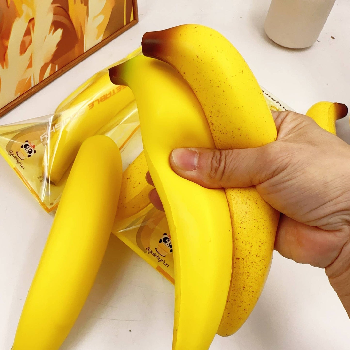 Banana Squishy Squeeze Toy Fidget Toy: Green