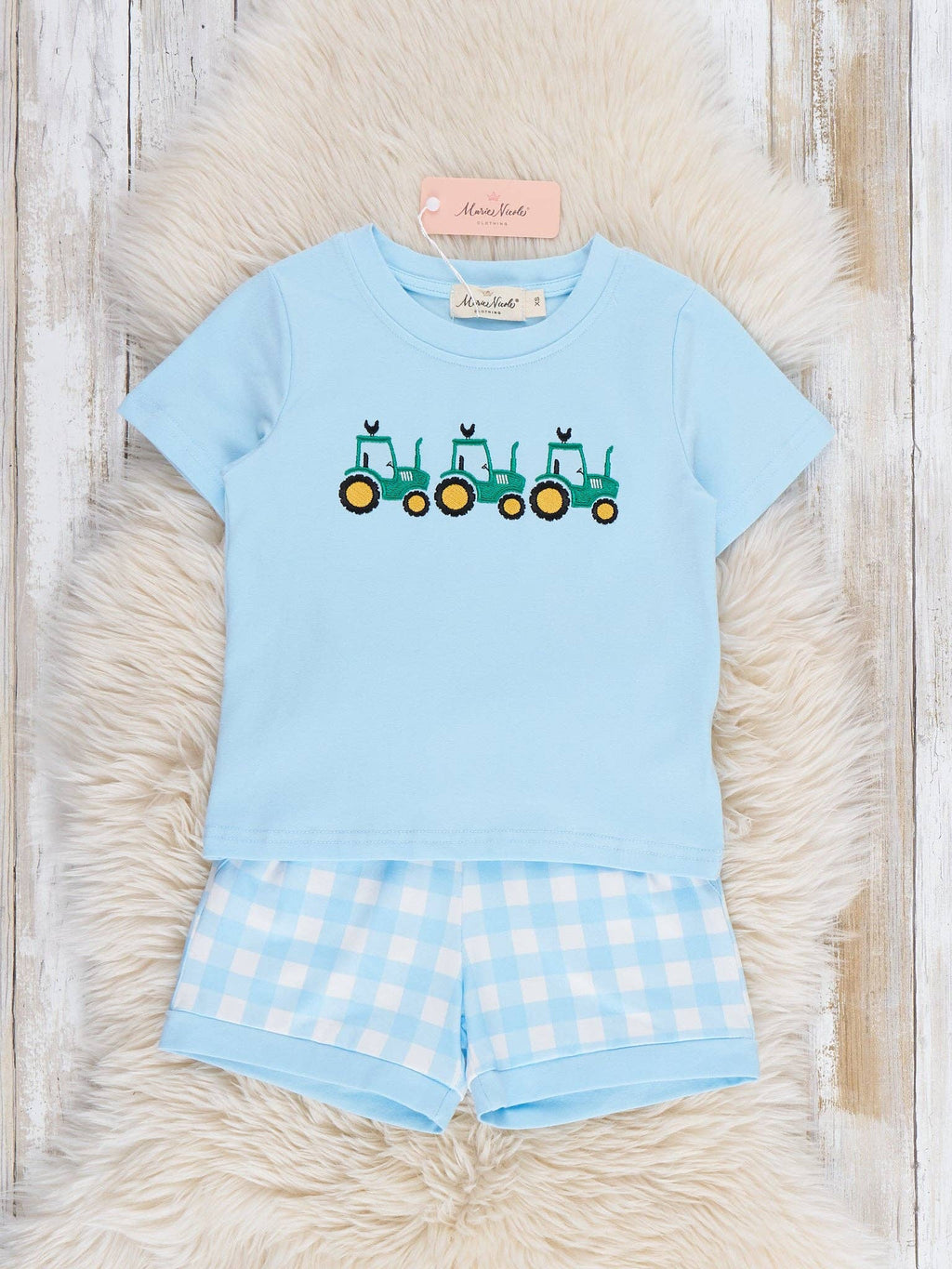 Little Farmer’s Plaid Outfit