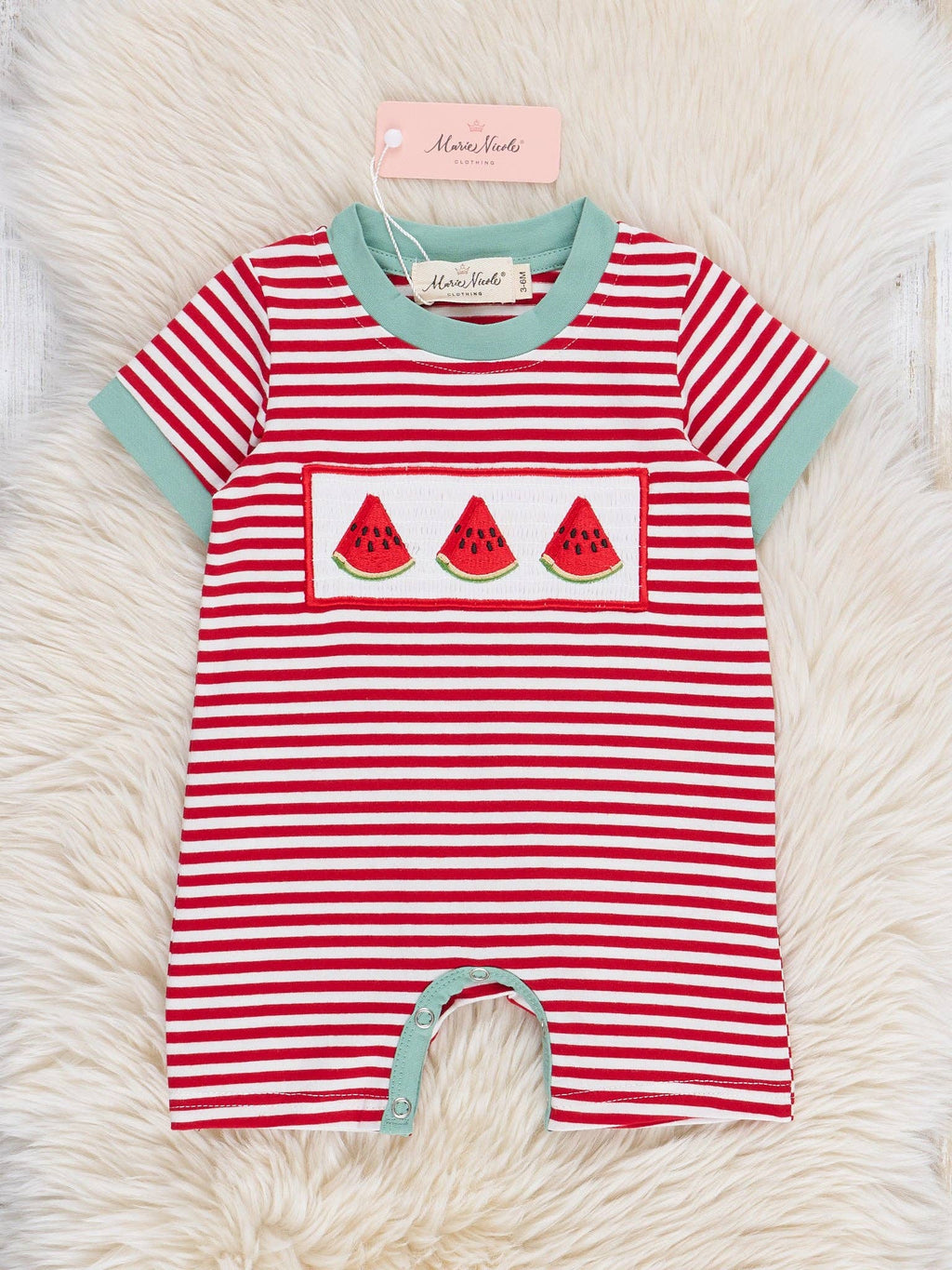 Watermelon Stripes Romper