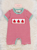 Watermelon Stripes Romper