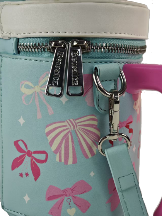 Take A Sip Water Cup-Elegant Bows Tiffany Blue Crossbody