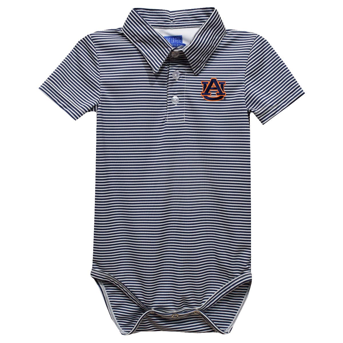 Auburn Stripe Knit Polo Onesie