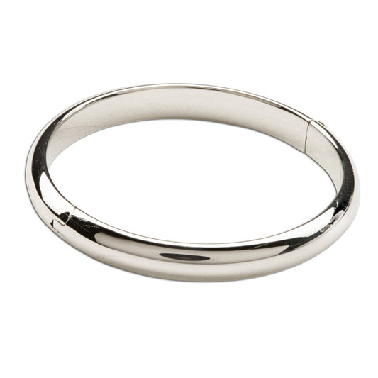 Classic Silver Bangle Bracelets 6-12 Years