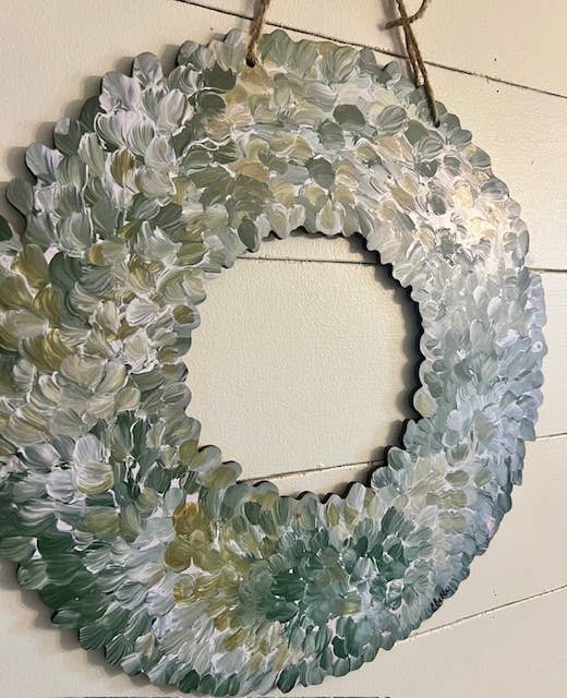 Interchangeable Boxwood Wreath Door Hanger