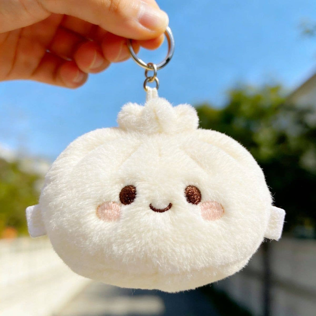 Colorful plush DUMPLINGS Squishy Toy fidget toy keychain: 12pcs set