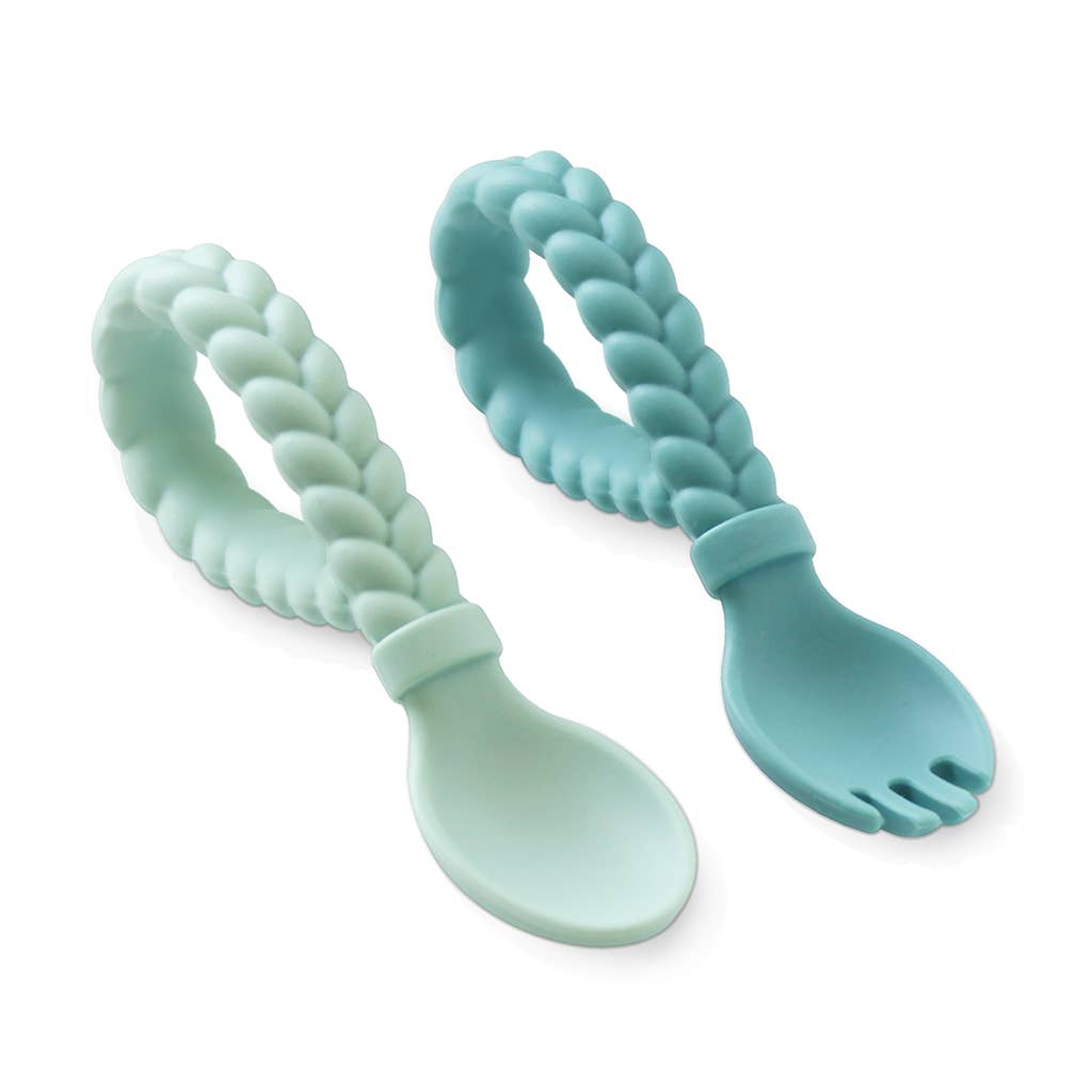 Sweetie Spoons™ Spoon + Fork Set: Pink
