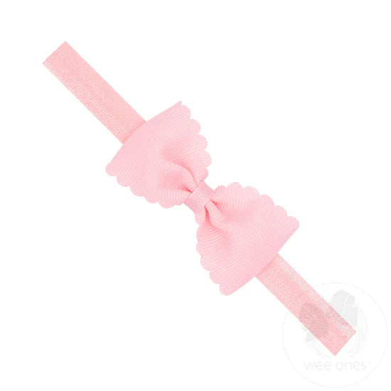 Scallop Bowtie Headband LPK