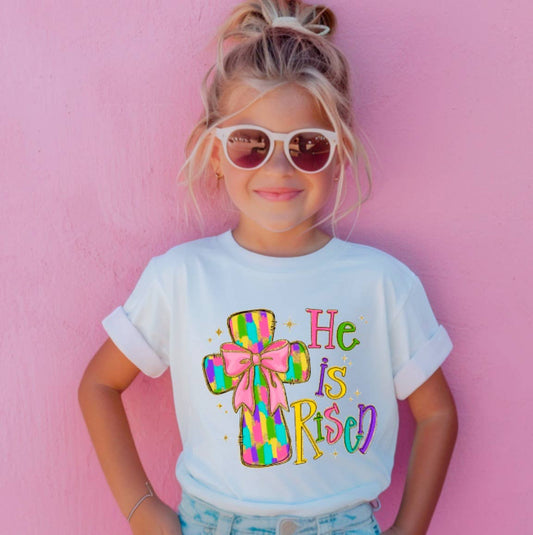 Coquette He Is Risen Tee