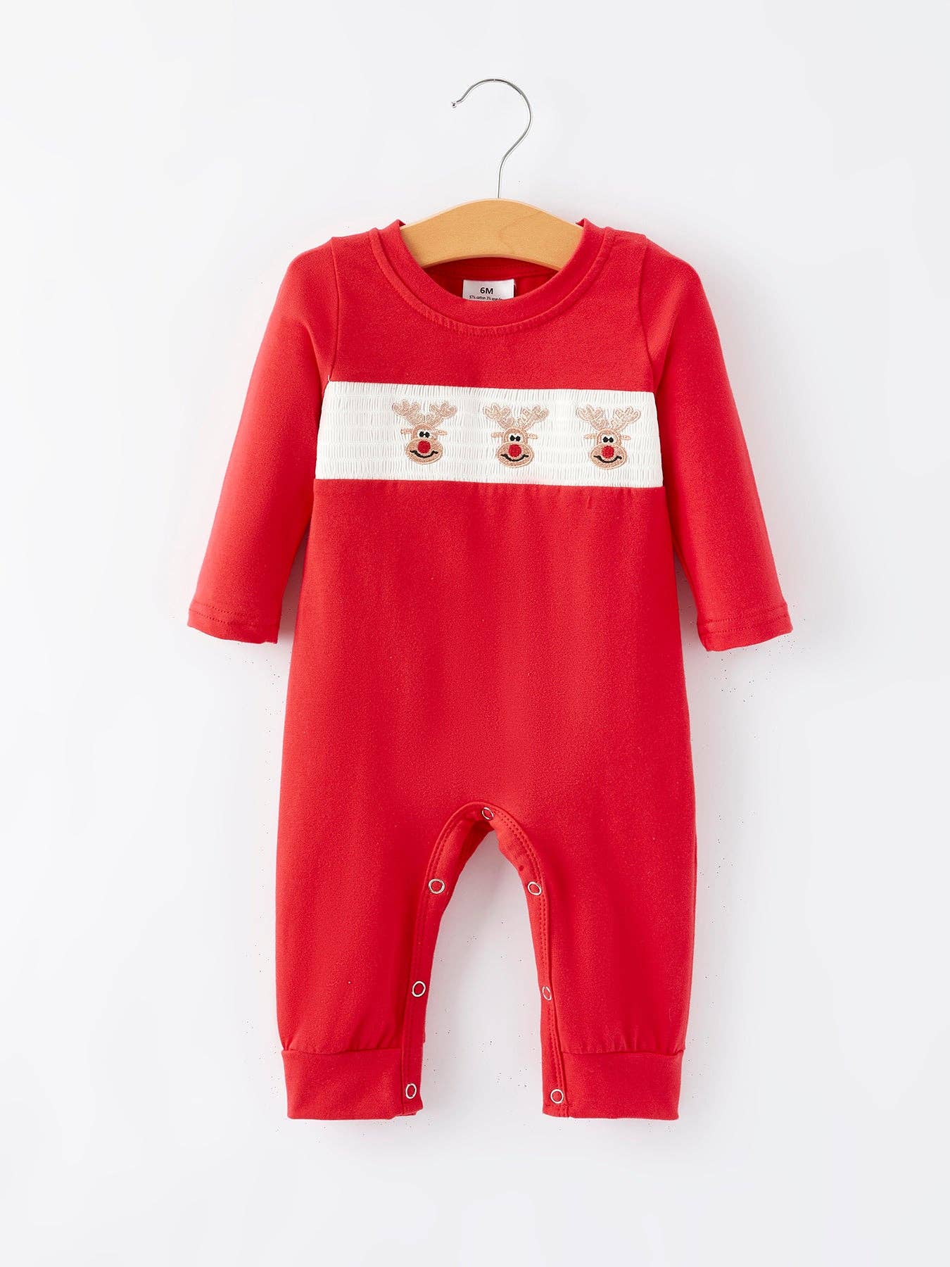 Reindeer Smocked Romper