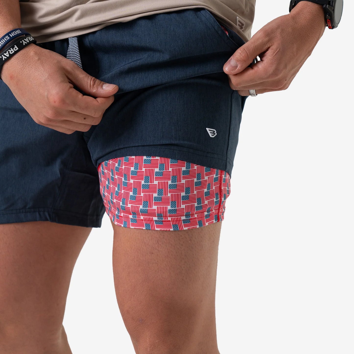 Navy Athletic Short
