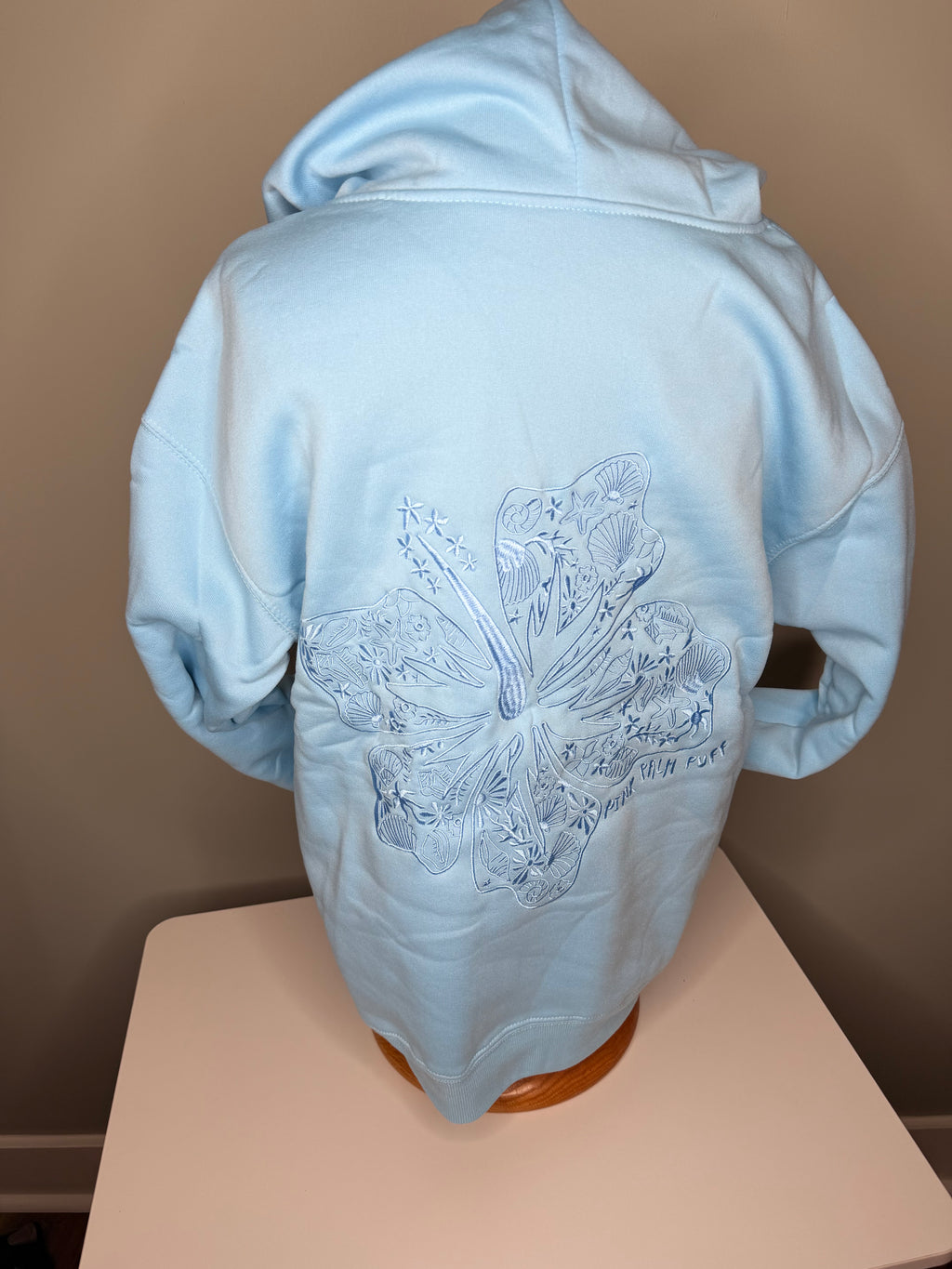 Embroidered PPP Sweatshirt: Hibiscus