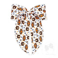 King Logo Print Fabric Bowtie Auburn