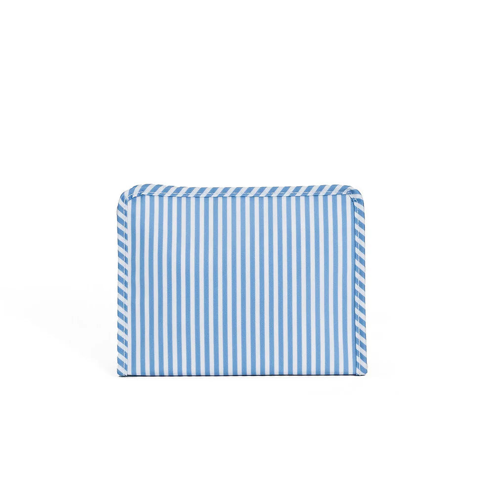 ROADIE MEDIUM Zip Pouch - PIMLICO STRIPE Chambray